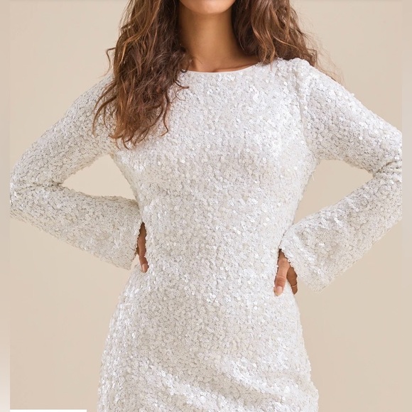 NWT Altar’d State Open-Back Sequin Mini Dress - Picture 4 of 8